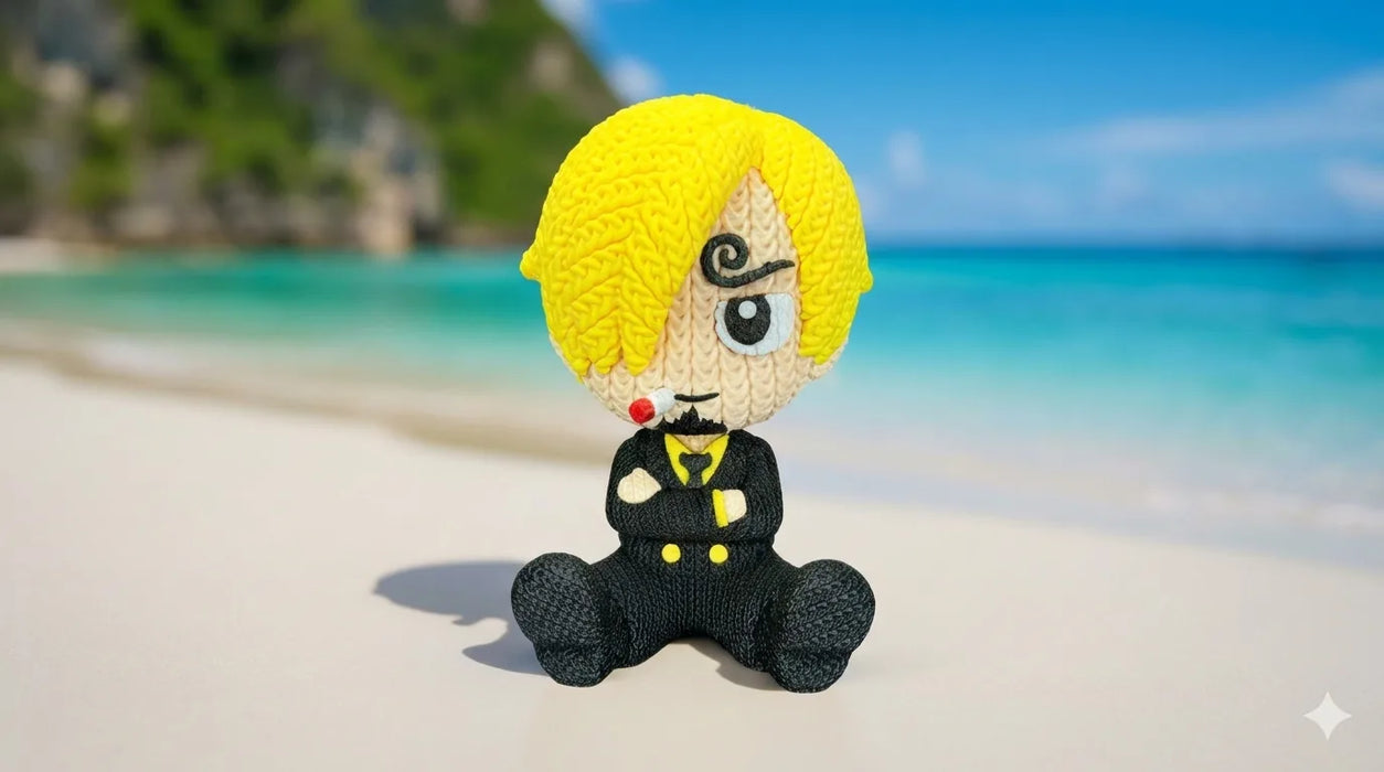 Figura Sanji efecto Crochet - One Piece impreso en 3D Chile - Figura decorativa personalizada impresa en 3D