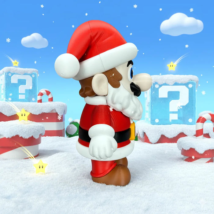Figura Mario Santa - Super Mario impreso en 3D Chile - Figura decorativa personalizada impresa en 3D
