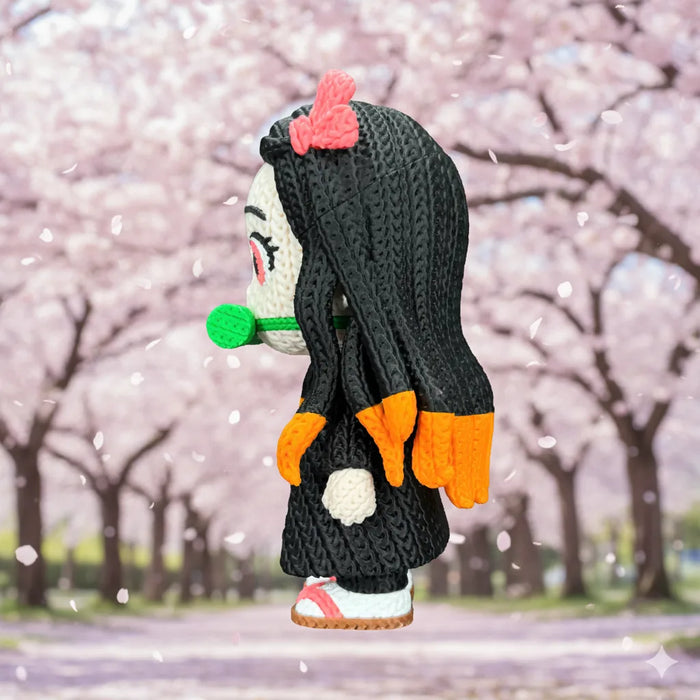 Figura Nezuko efecto Crochet - Demon Slayer impreso en 3D Chile - Figura decorativa personalizada impresa en 3D
