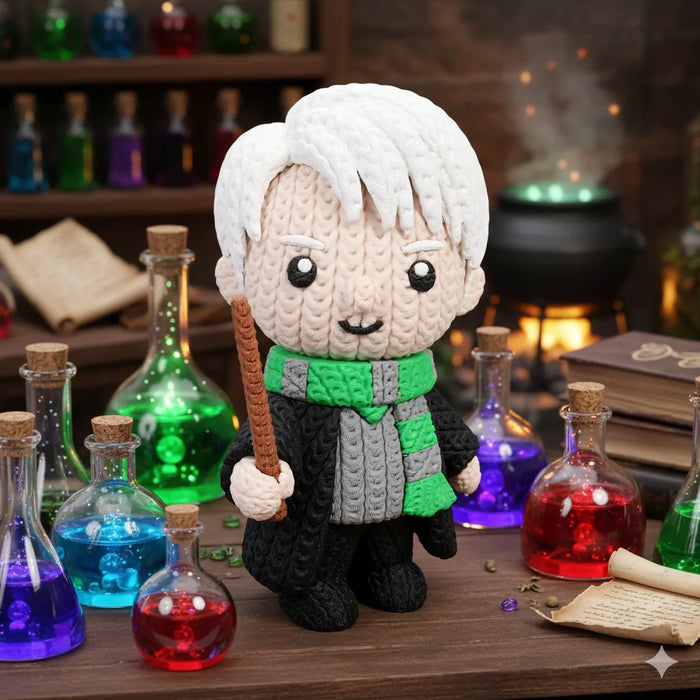 Figura Draco Malfoy efecto Crochet - Harry Potter impreso en 3D Chile - Figura decorativa personalizada impresa en 3D