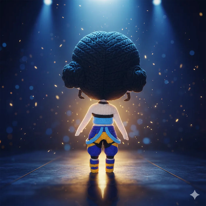 Figura Zoey efecto Crochet - KPop Demon Hunters impreso en 3D Chile - Figura decorativa personalizada impresa en 3D