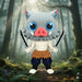 Figura Inosuke efecto Crochet - Demon Slayer impreso en 3D Chile - Figura decorativa personalizada impresa en 3D