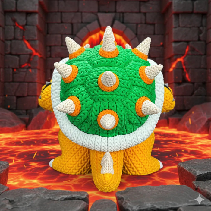 Figura Bowser efecto Crochet - Super Mario impreso en 3D Chile - Figura decorativa personalizada impresa en 3D