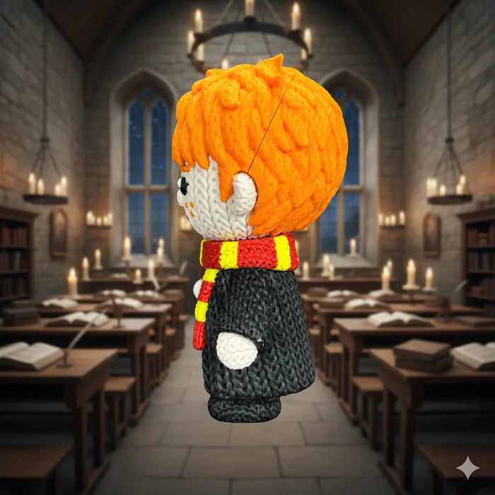 Figura Ron Weasley efecto Crochet - Harry Potter impreso en 3D Chile - Figura decorativa personalizada impresa en 3D