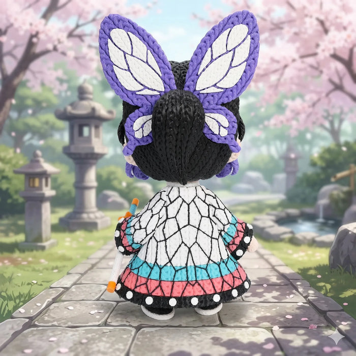 Figura Shinobu efecto Crochet - Demon Slayer impreso en 3D Chile - Figura decorativa personalizada impresa en 3D