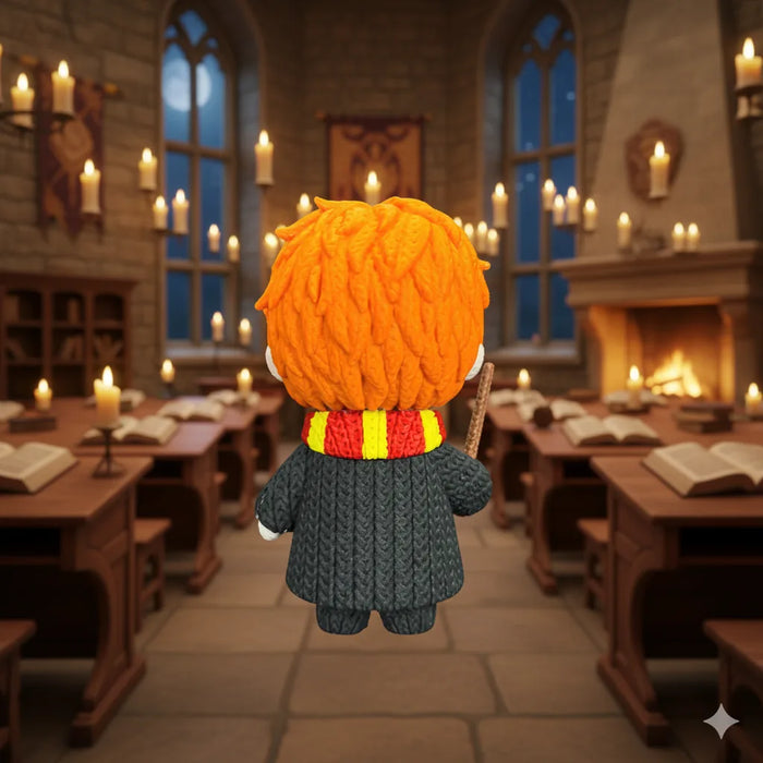 Figura Ron Weasley efecto Crochet - Harry Potter impreso en 3D Chile - Figura decorativa personalizada impresa en 3D