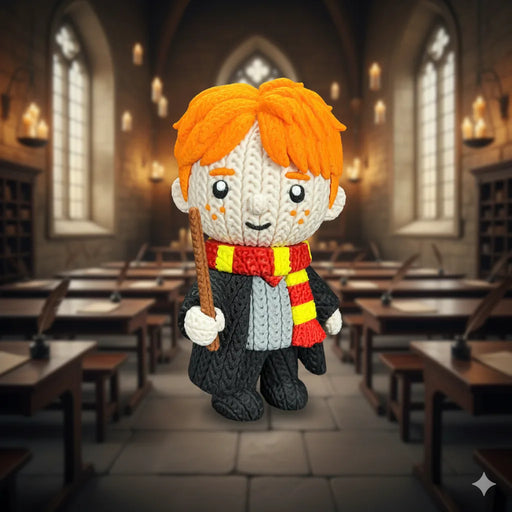 Figura Ron Weasley efecto Crochet - Harry Potter impreso en 3D Chile - Figura decorativa personalizada impresa en 3D