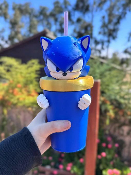 Vasos Sonic impreso en 3D Chile - Figura decorativa personalizada impresa en 3D