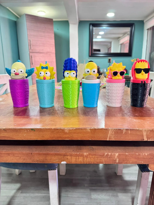 Vasos los Simpsons impreso en 3D Chile - Figura decorativa personalizada impresa en 3D
