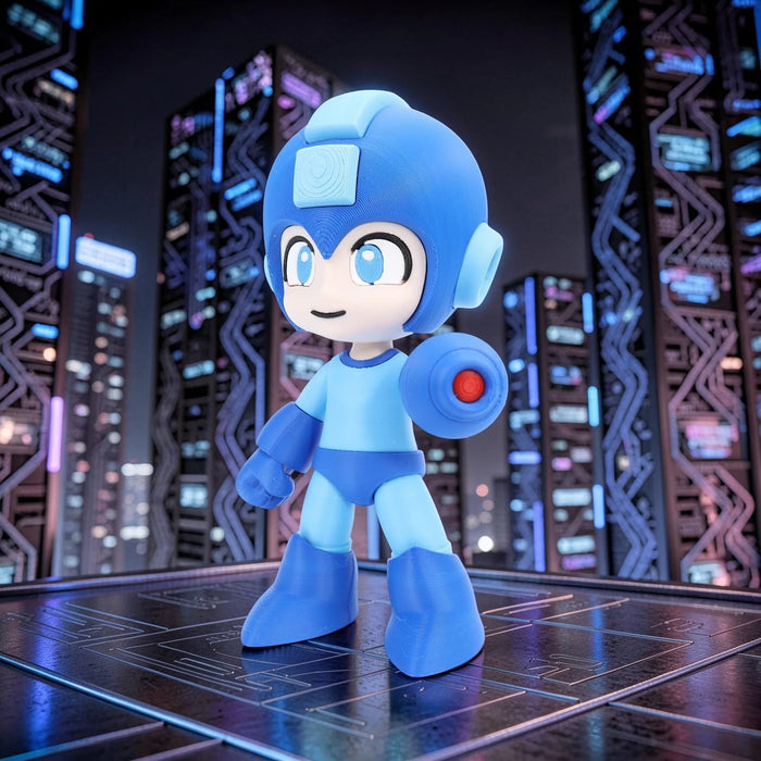 Figura Megaman impreso en 3D Chile - Figura decorativa personalizada impresa en 3D
