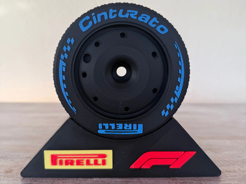 Neumaticos de Formula 1 con Base de Exhibicion impreso en 3D Chile - Figura decorativa personalizada impresa en 3D