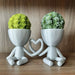 Maceta Unidos Corazón impreso en 3D Chile - Figura decorativa personalizada impresa en 3D