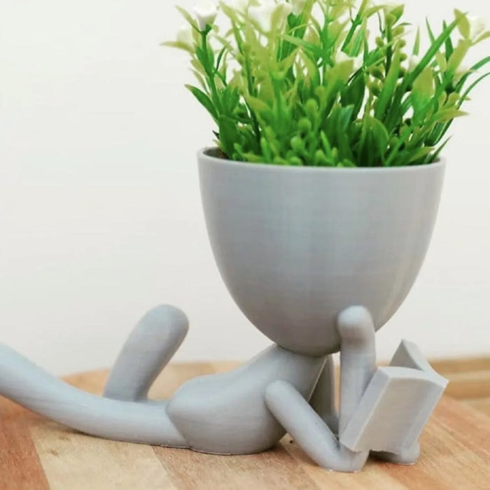 Maceta Boby Pose Lector impreso en 3D Chile - Figura decorativa personalizada impresa en 3D