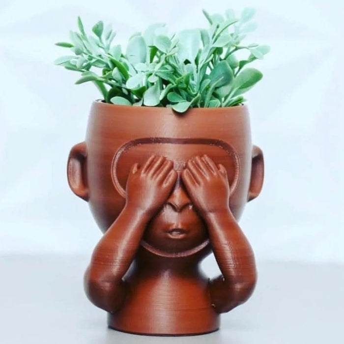 Kit Macetas Monos Sabios impreso en 3D Chile - Figura decorativa personalizada impresa en 3D