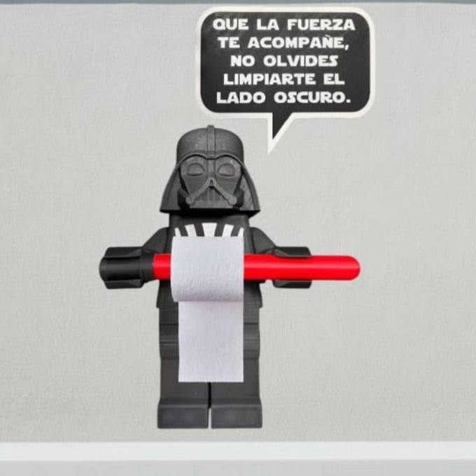 Porta Papel Higiénico Darth Vader Letrero — Energia 3D