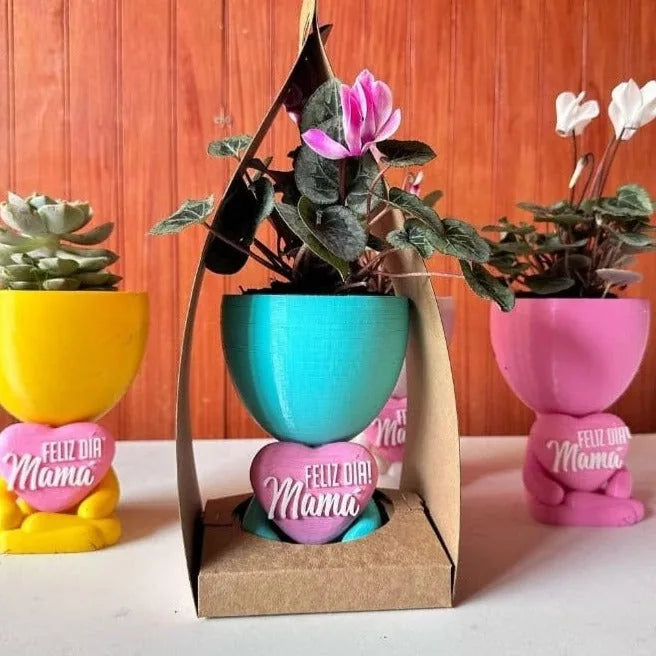 Maceta Día de la Madre impreso en 3D Chile - Figura decorativa personalizada impresa en 3D