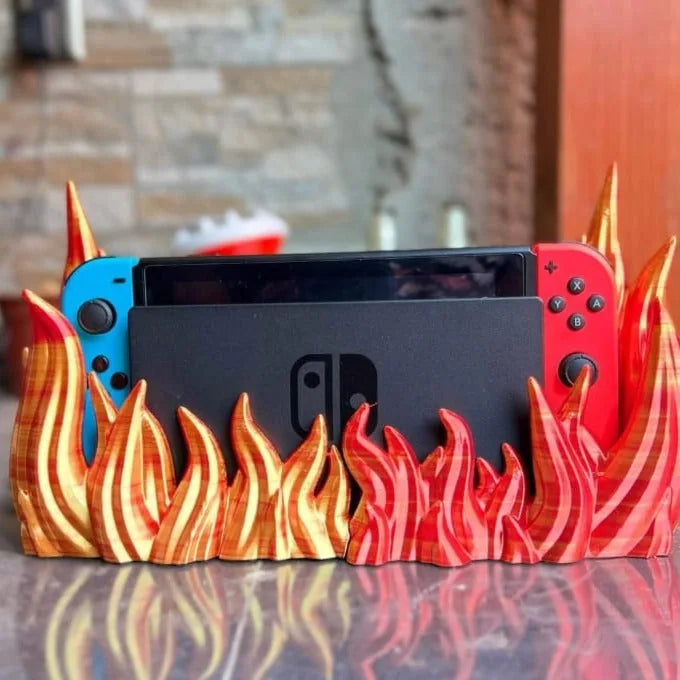 Deco Dock Nintendo Switch Modelo Fuego impreso en 3D Chile - Figura decorativa personalizada impresa en 3D