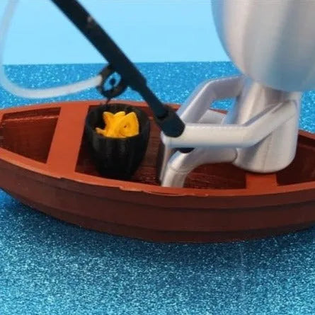 Maceta Pescador impreso en 3D Chile - Figura decorativa personalizada impresa en 3D
