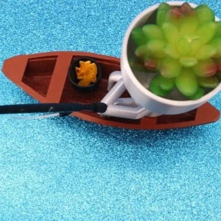 Maceta Pescador impreso en 3D Chile - Figura decorativa personalizada impresa en 3D