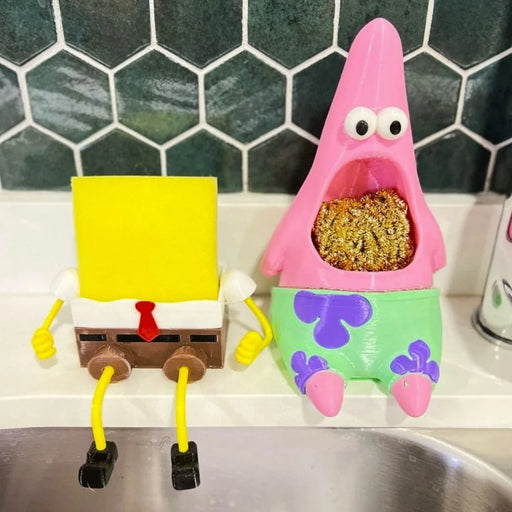 Dupla Porta Esponjas Bob Esponja y Patricio Estrella impreso en 3D Chile - Figura decorativa personalizada impresa en 3D