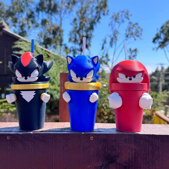 Vasos Sonic impreso en 3D Chile - Figura decorativa personalizada impresa en 3D