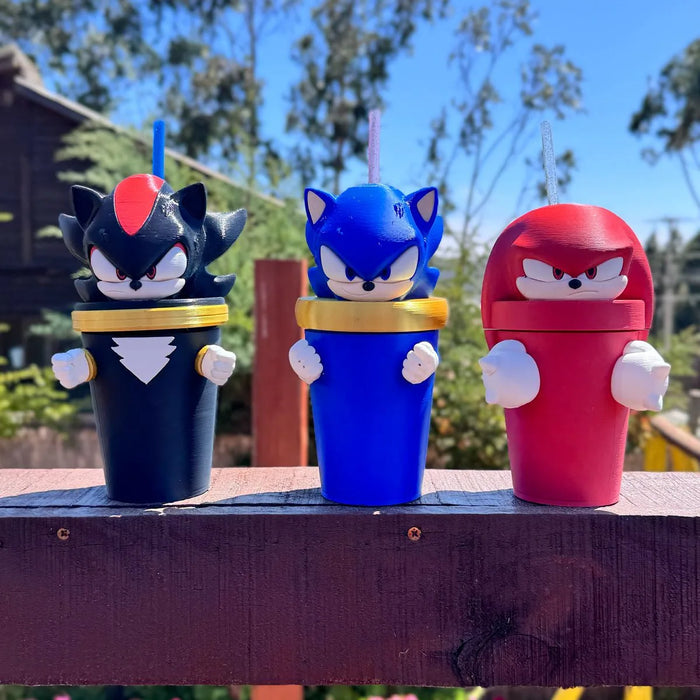 Vasos Sonic impreso en 3D Chile - Figura decorativa personalizada impresa en 3D