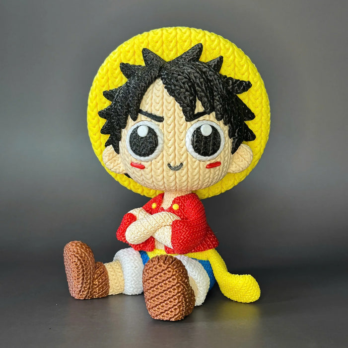 Figura Luffi efecto crochet - Onepiece impreso en 3D Chile - Figura decorativa personalizada impresa en 3D