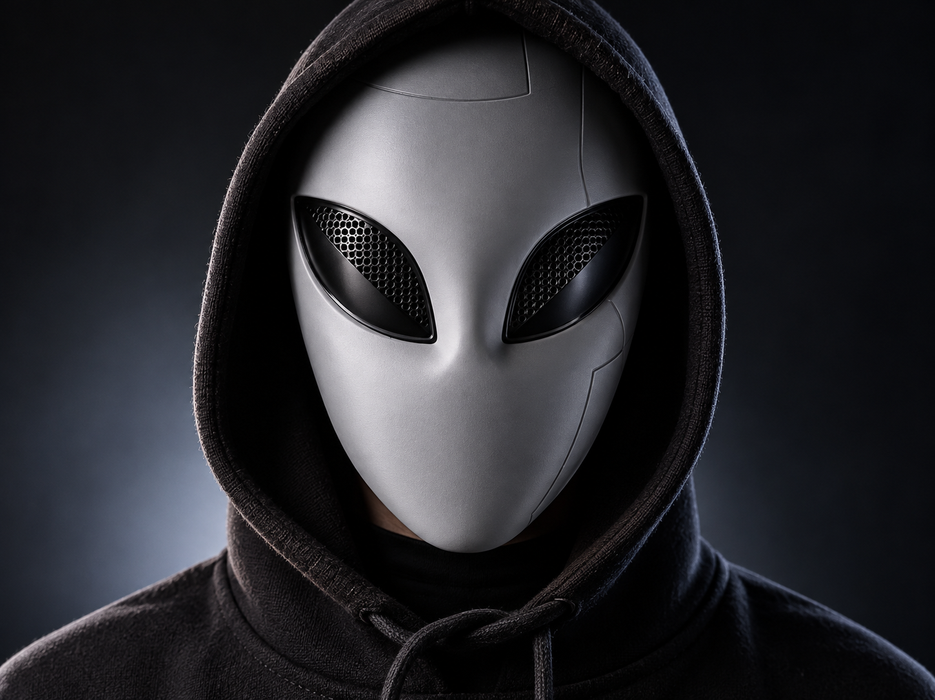 Máscara Cyber Alien Cosplay Futurista Impresa en 3D