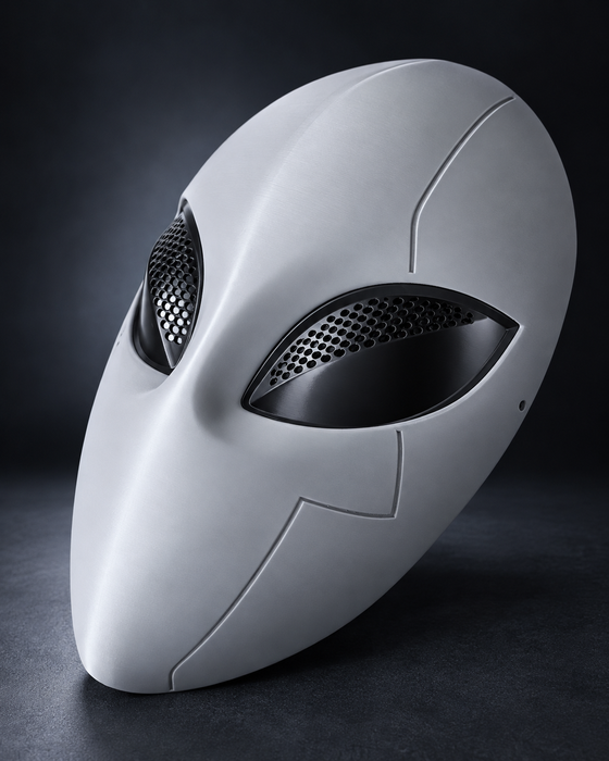 Máscara Cyber Alien Cosplay Futurista Impresa en 3D