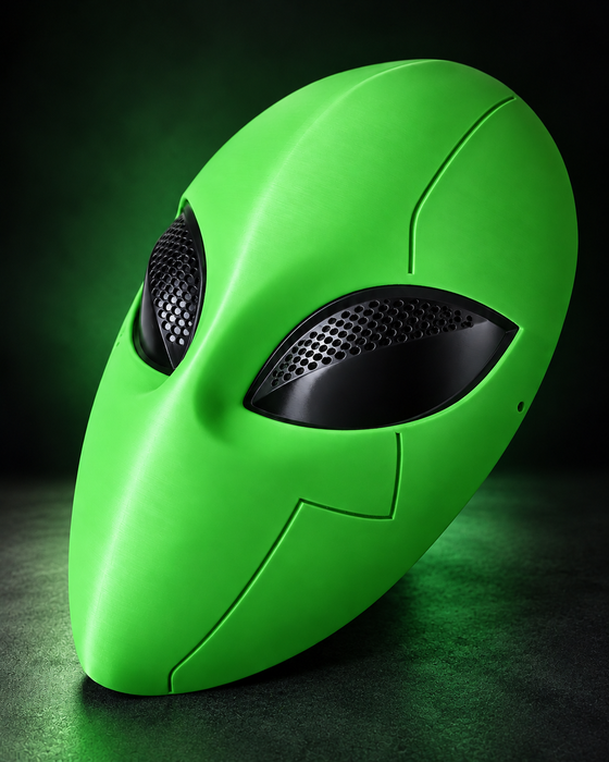 Máscara Cyber Alien Cosplay Futurista Impresa en 3D