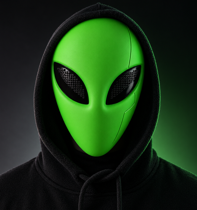 Máscara Cyber Alien Cosplay Futurista Impresa en 3D