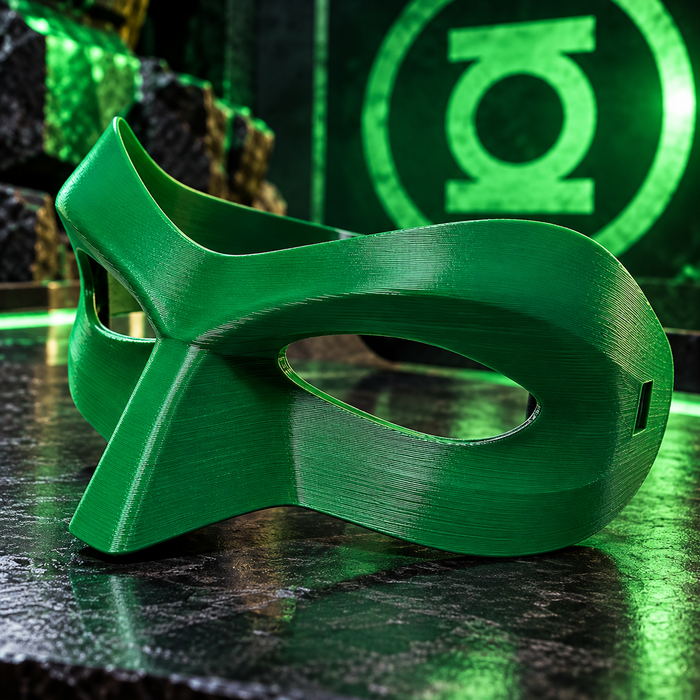 Máscara Linterna Verde Cosplay Superhéroe Impresa 3D