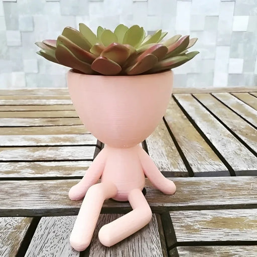 Maceta Boby Pose Pierna Arriba impreso en 3D Chile - Figura decorativa personalizada impresa en 3D