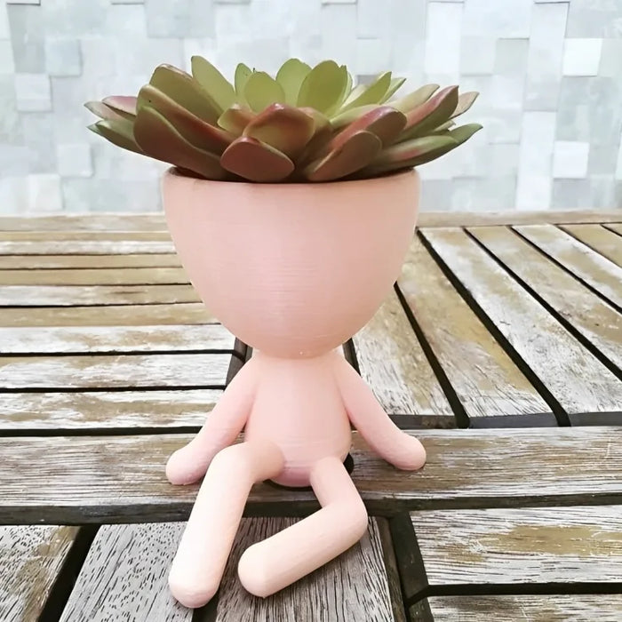 Maceta Boby Pose Pierna Arriba impreso en 3D Chile - Figura decorativa personalizada impresa en 3D