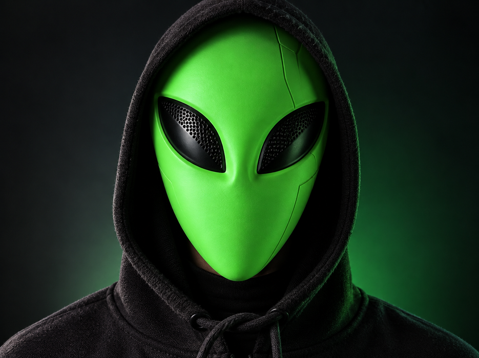 Máscara Cyber Alien Cosplay Futurista Impresa en 3D