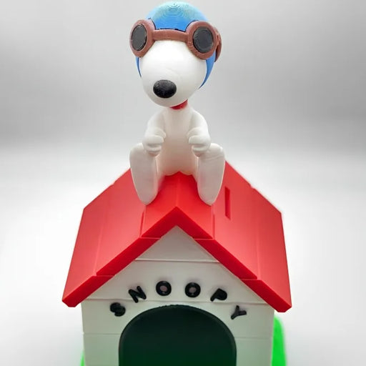Alcancia Snoopy Modelo Aviador impreso en 3D Chile - Figura decorativa personalizada impresa en 3D