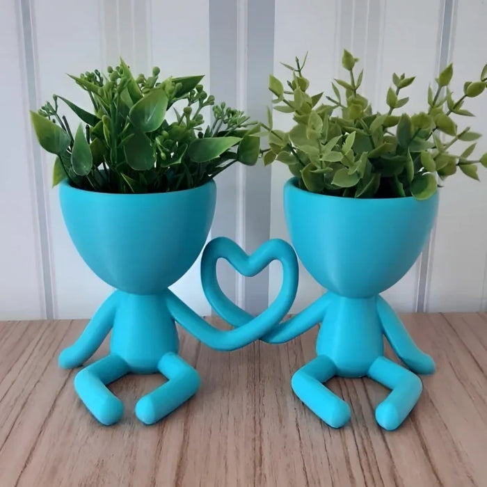 Maceta Unidos Corazón impreso en 3D Chile - Figura decorativa personalizada impresa en 3D