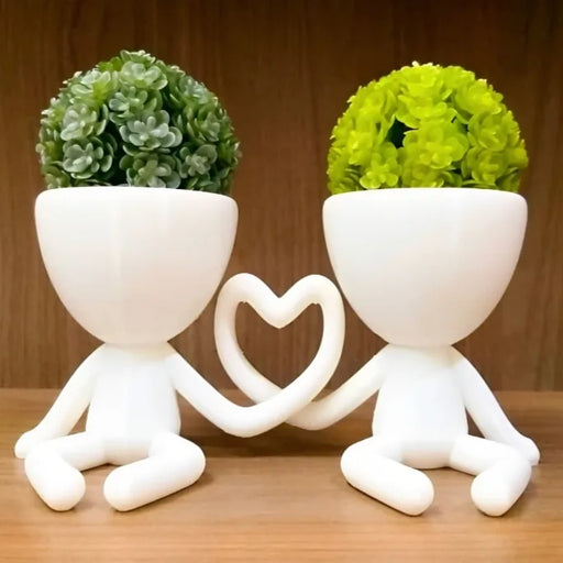 Maceta Unidos Corazón impreso en 3D Chile - Figura decorativa personalizada impresa en 3D