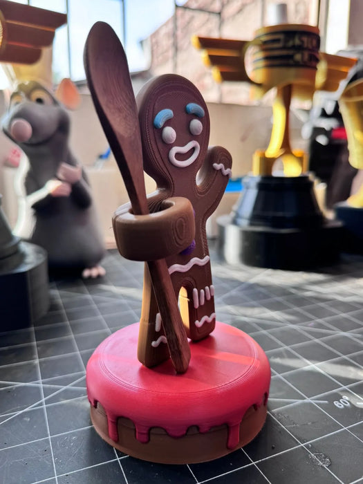 Galleta de Jengibre Porta Cuchara impreso en 3D Chile - Figura decorativa personalizada impresa en 3D