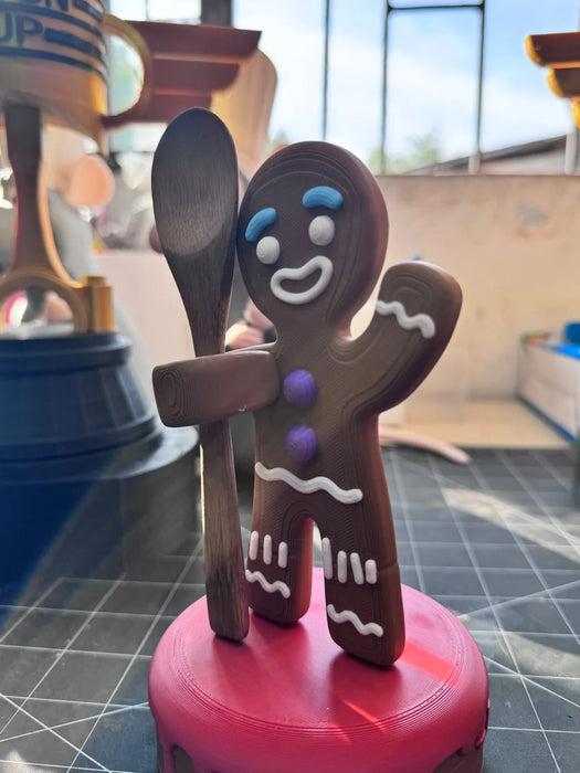 Galleta de Jengibre Porta Cuchara impreso en 3D Chile - Figura decorativa personalizada impresa en 3D