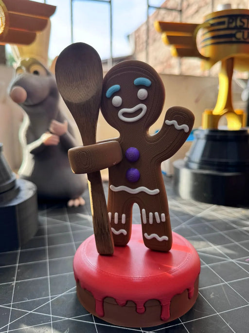 Galleta de Jengibre Porta Cuchara impreso en 3D Chile - Figura decorativa personalizada impresa en 3D