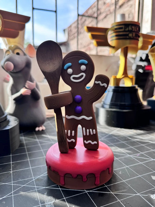 Galleta de Jengibre Porta Cuchara impreso en 3D Chile - Figura decorativa personalizada impresa en 3D