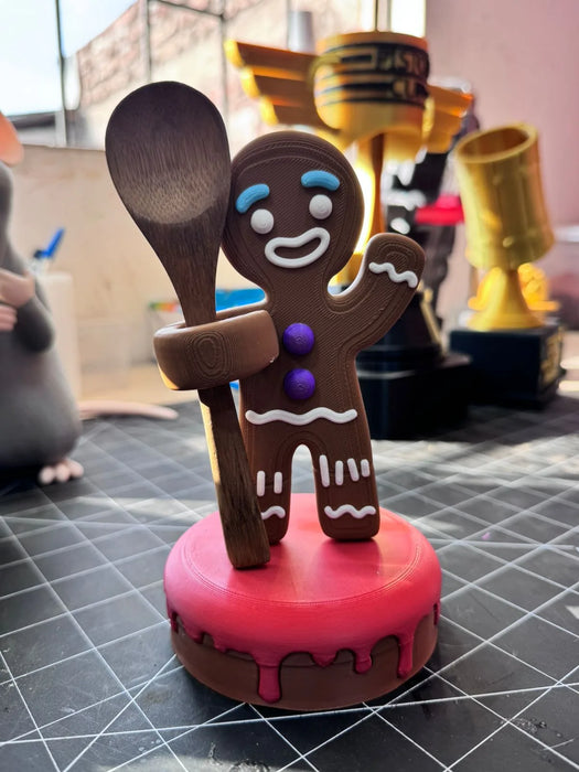 Galleta de Jengibre Porta Cuchara impreso en 3D Chile - Figura decorativa personalizada impresa en 3D