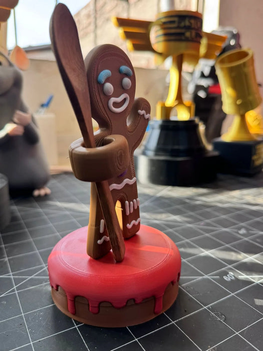 Galleta de Jengibre Porta Cuchara impreso en 3D Chile - Figura decorativa personalizada impresa en 3D