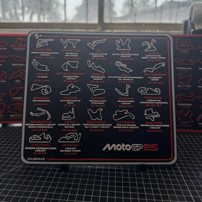 Calendario Moto GP impreso en 3D Chile - Figura decorativa personalizada impresa en 3D
