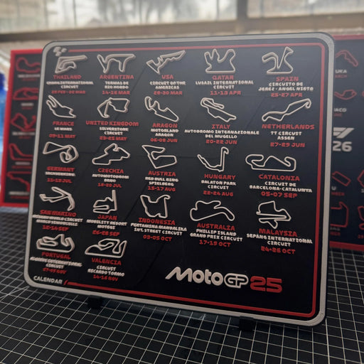 Calendario Moto GP impreso en 3D Chile - Figura decorativa personalizada impresa en 3D