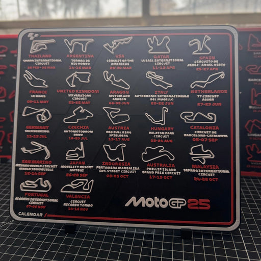 Calendario Moto GP impreso en 3D Chile - Figura decorativa personalizada impresa en 3D