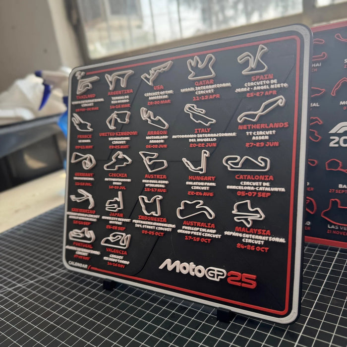 Calendario Moto GP impreso en 3D Chile - Figura decorativa personalizada impresa en 3D