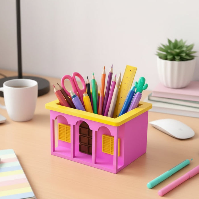 Porta Lápices o Maceta Casita Bad Bunny