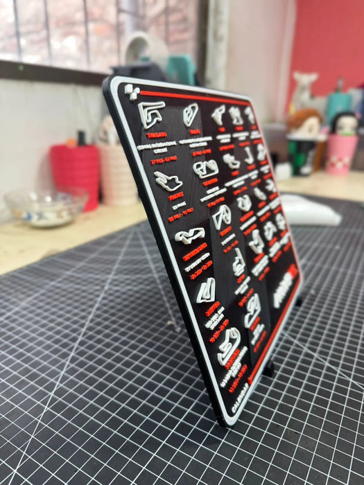 Calendario Moto GP impreso en 3D Chile - Figura decorativa personalizada impresa en 3D
